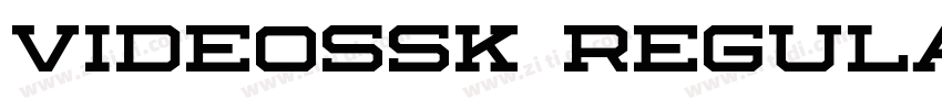VideoSSK Regular字体转换 VideoSSK Regular字体转换
